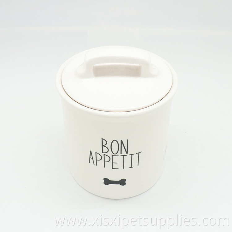 Quality Nice Pet Food Storage Pet Supplies Dog Ceramic Jar
